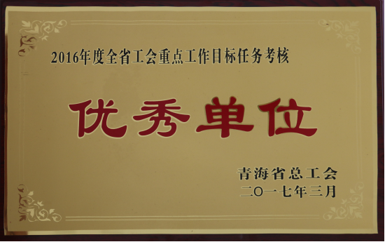 省星空娱乐集团工会再度荣获全省工会“2016年度重点工作任务考核优秀单位”