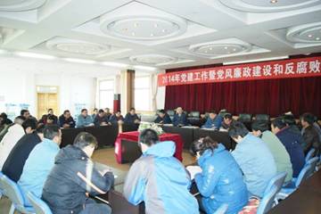 星空娱乐工投党委召开党员大会学习贯彻中央省委文件精神